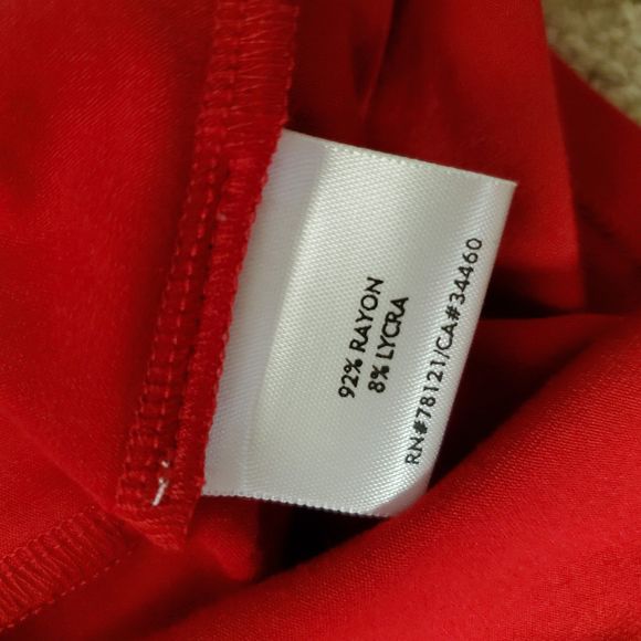 Eileen Fisher Vintage Red Pullover Scoop Neck Top Sz XL - Picture 6 of 6